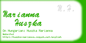 marianna huszka business card